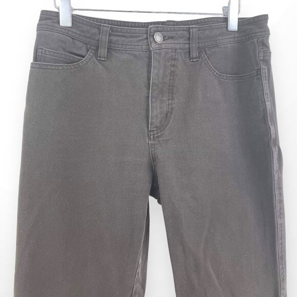 SAKS FIFTH AVENUE Dark Brown Bootcut Denim Jeans - Picture 6 of 10